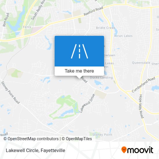 Lakewell Circle map