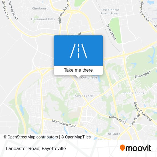 Lancaster Road map