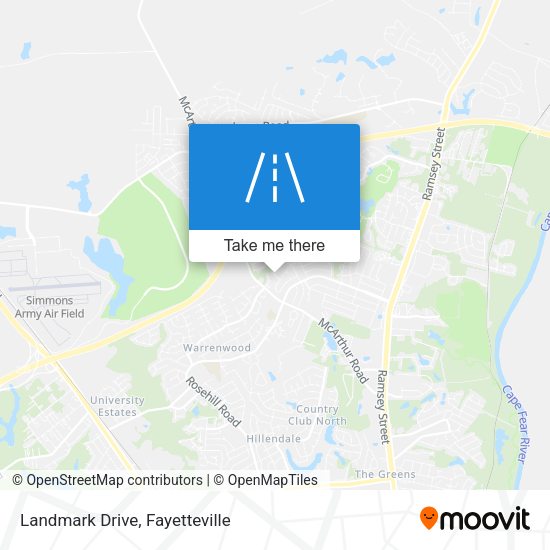 Mapa de Landmark Drive