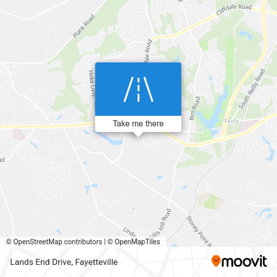 Lands End Drive map