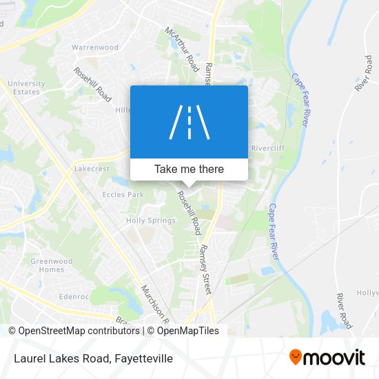 Mapa de Laurel Lakes Road