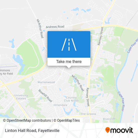 Mapa de Linton Hall Road