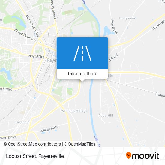 Locust Street map