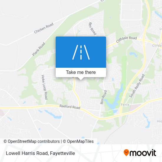 Mapa de Lowell Harris Road