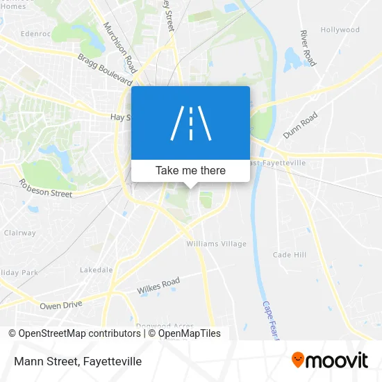 Mann Street map