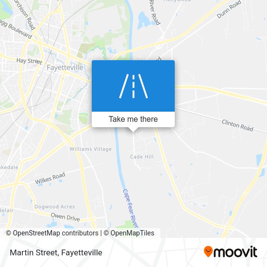 Martin Street map