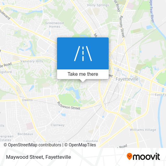 Maywood Street map