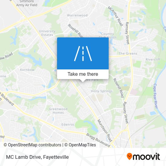 MC Lamb Drive map