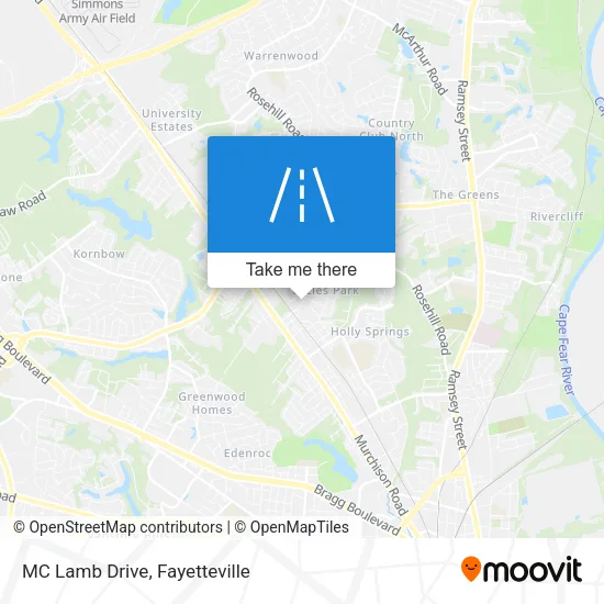 MC Lamb Drive map