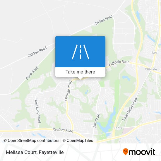 Melissa Court map