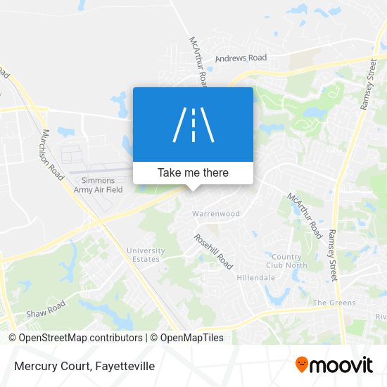 Mapa de Mercury Court