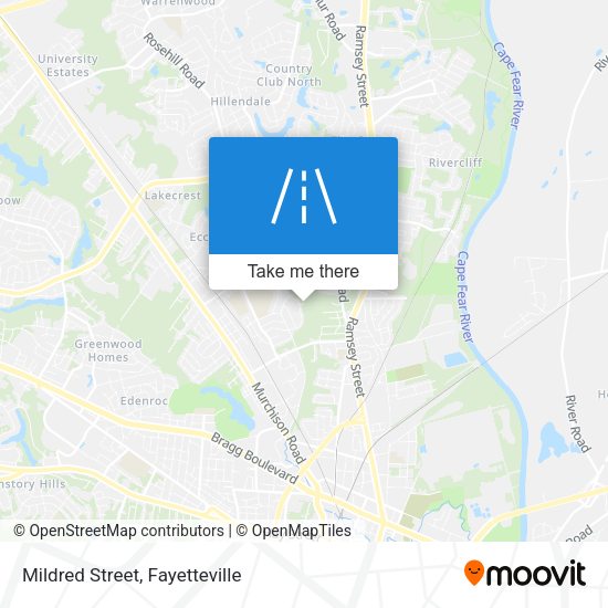 Mildred Street map