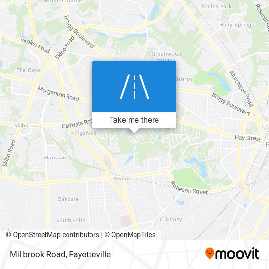 Millbrook Road map