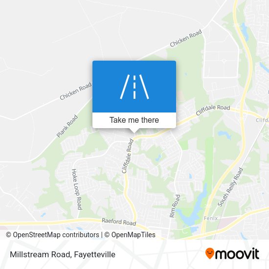 Millstream Road map