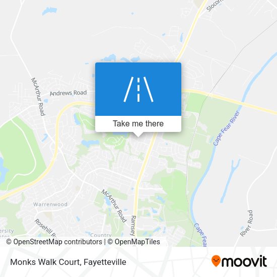 Mapa de Monks Walk Court