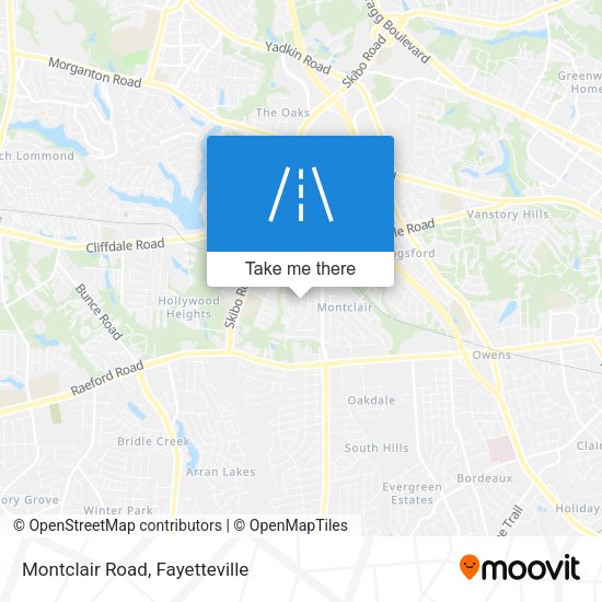 Mapa de Montclair Road