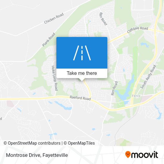 Mapa de Montrose Drive