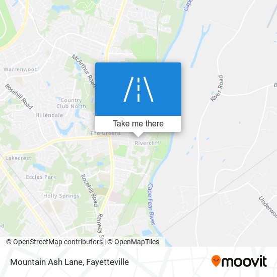 Mountain Ash Lane map