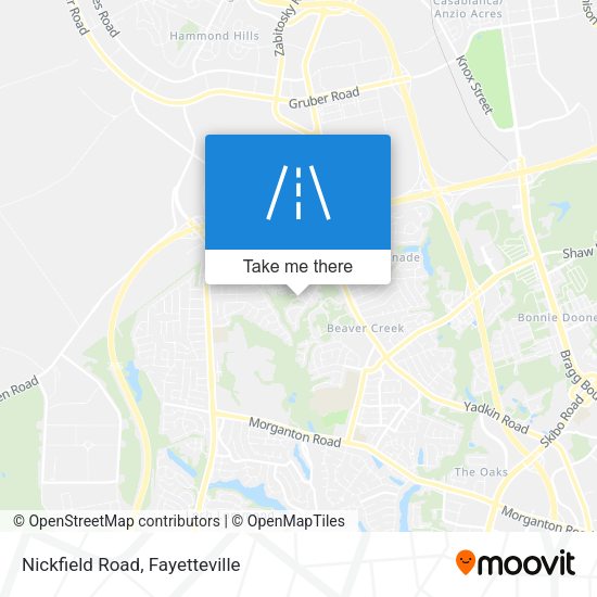Nickfield Road map