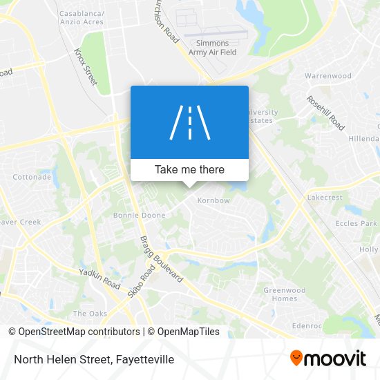 North Helen Street map