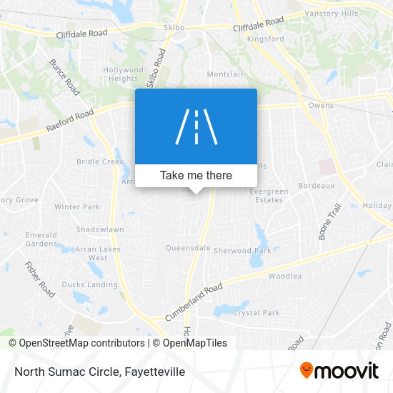 North Sumac Circle map