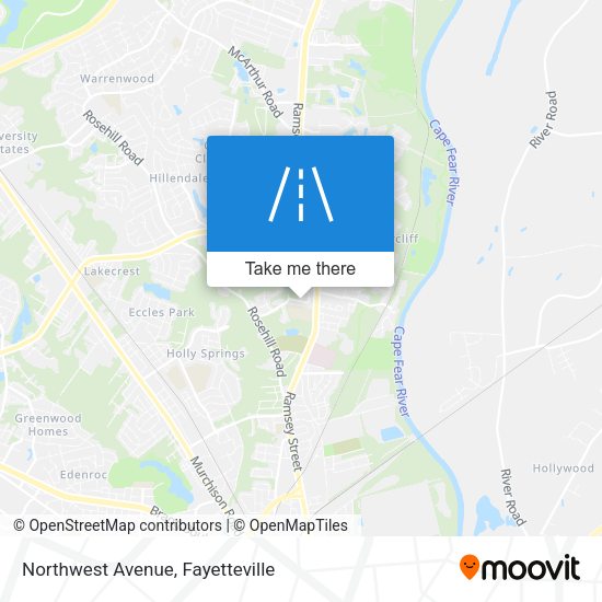 Northwest Avenue map