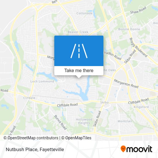 Nutbush Place map