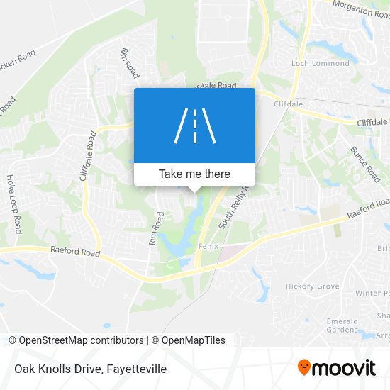 Oak Knolls Drive map