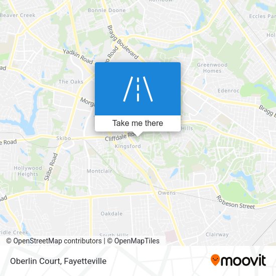 Mapa de Oberlin Court