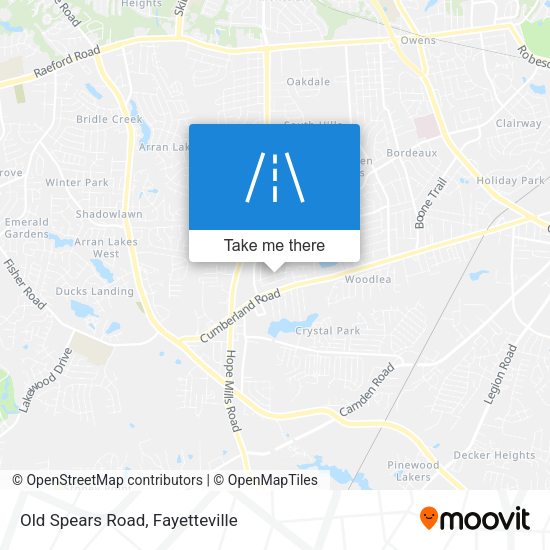 Mapa de Old Spears Road