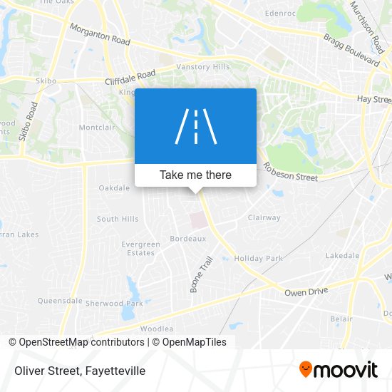Oliver Street map