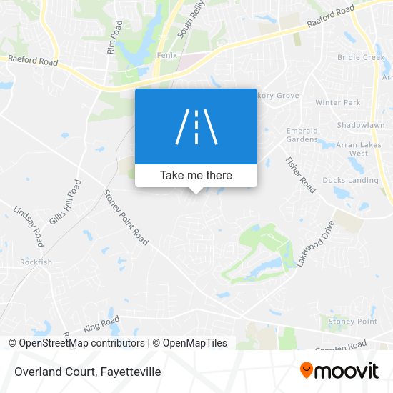 Overland Court map