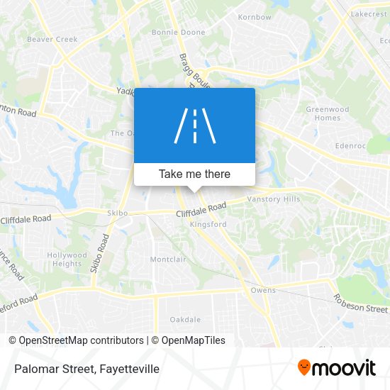 Palomar Street map