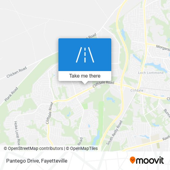Pantego Drive map