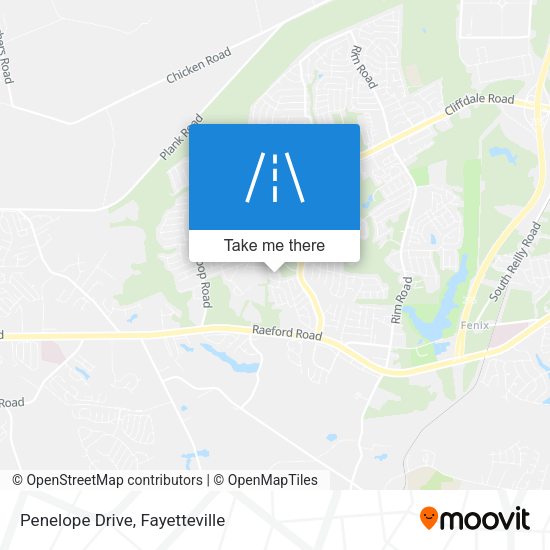 Mapa de Penelope Drive