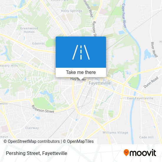 Mapa de Pershing Street