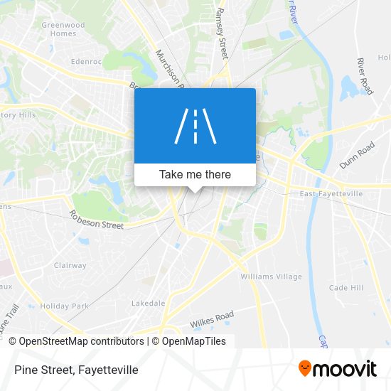 Mapa de Pine Street