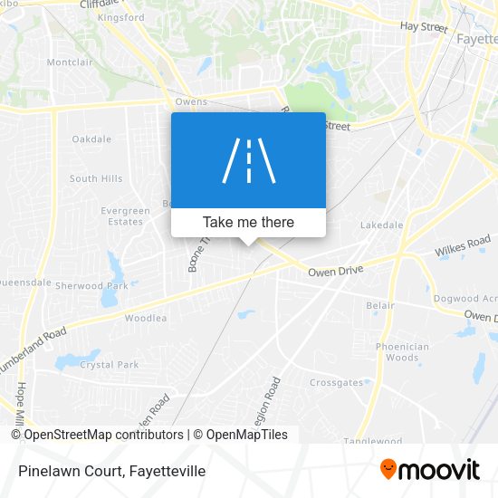 Pinelawn Court map