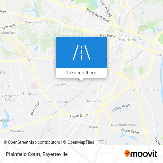 Plainfield Court map