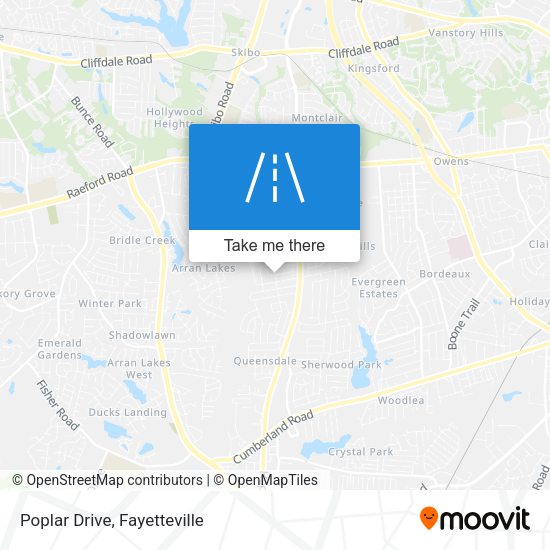 Mapa de Poplar Drive