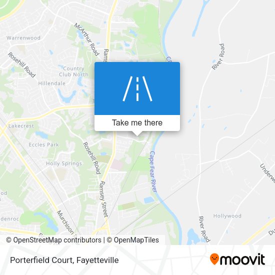Porterfield Court map