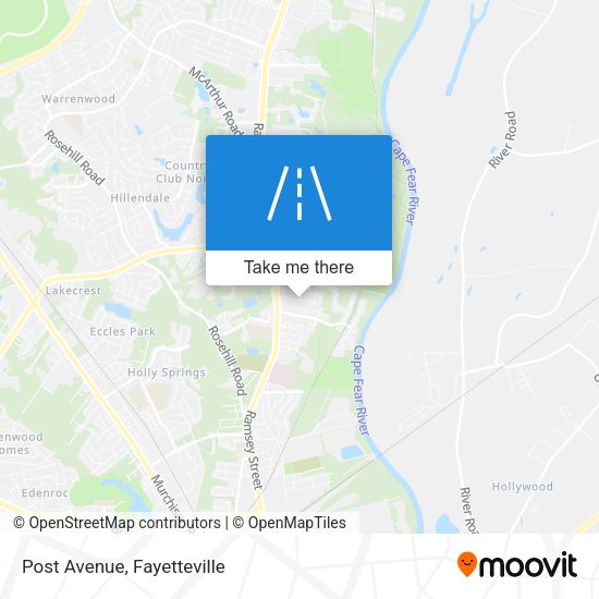 Mapa de Post Avenue