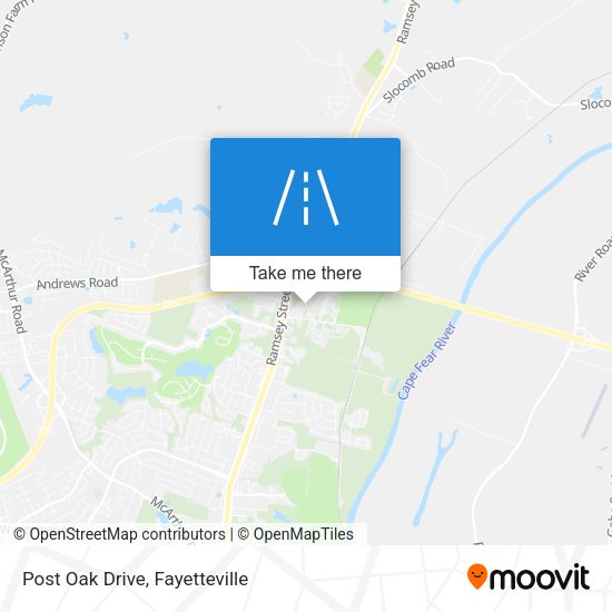 Post Oak Drive map