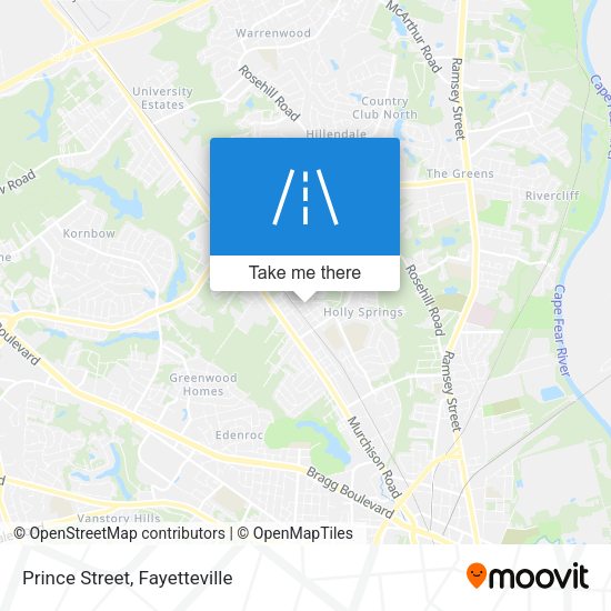 Mapa de Prince Street