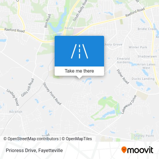 Prioress Drive map