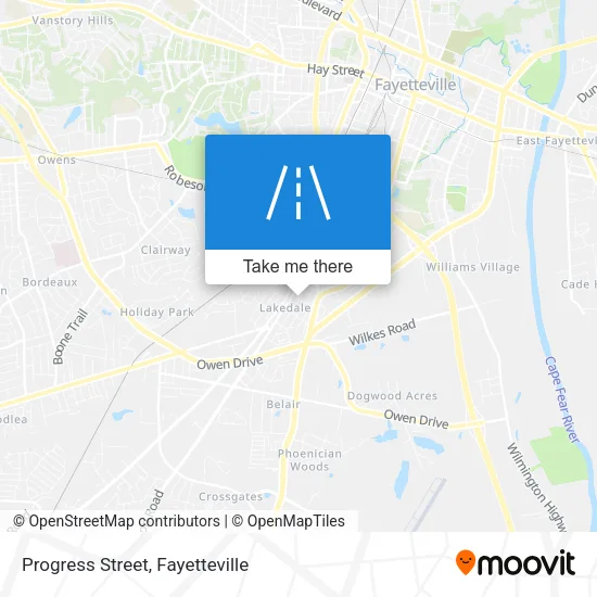 Progress Street map