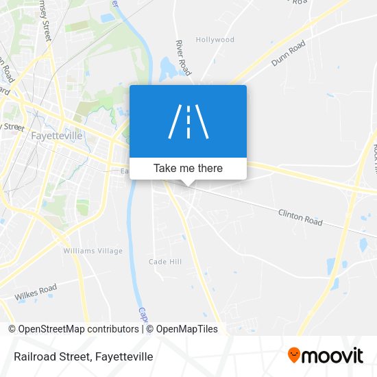 Railroad Street map