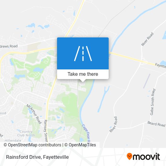Rainsford Drive map