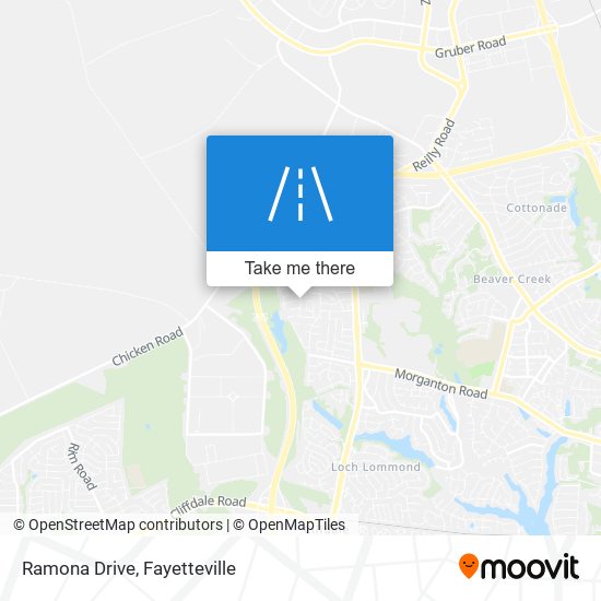 Ramona Drive map