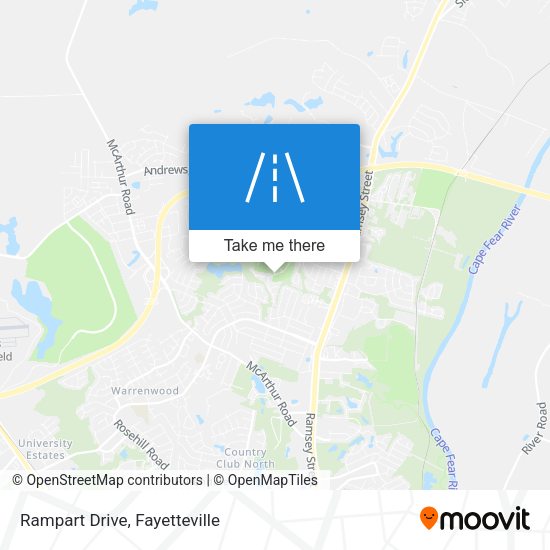 Rampart Drive map